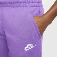 Nike Sportswear Club Fleece Big детские French Terry шорты цвет фиолетовый