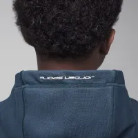 Nike Jordan Dri-FIT MJ Sport Big дитячі Statement Hoop Fleece Full-Zip Толстовка з капюшоном колір зелений