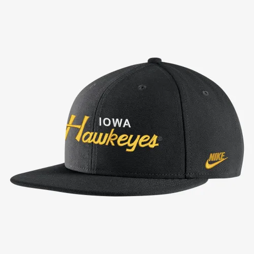 Iowa Nike College Cap Black