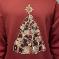 Nike Jordan Brooklyn Fleece чоловічі Crew-neck світшот колір червоний