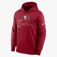 San Francisco 49ers Men’s Nike Therma NFL Pullover Толстовка с капюшоном цвет красный