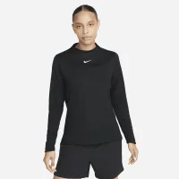 Nike Dri-FIT UV Advantage женская Mock-Neck для гольфа Top цвет черный