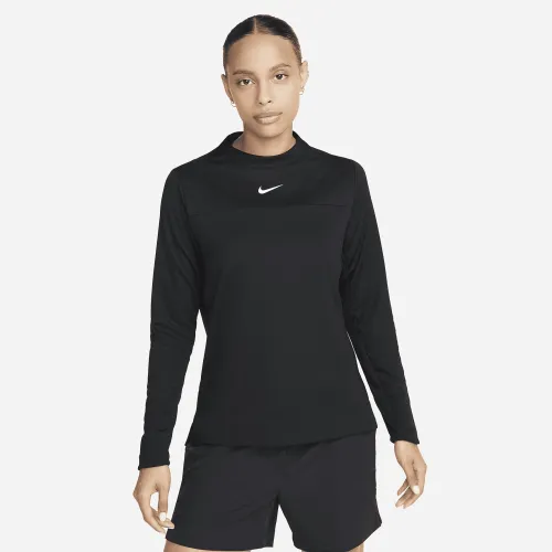 Nike Dri-FIT UV Advantage женская Mock-Neck для гольфа Top цвет черный