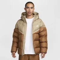Nike Windrunner PrimaLoft® мужские Storm-FIT Hooded Puffer Куртка цвет коричневый