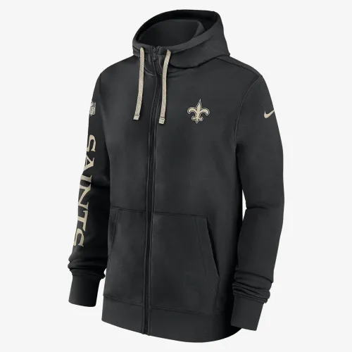 New Orleans Saints Sideline Team Issue Club мужские Nike NFL Pullover Толстовка с капюшоном цвет черный