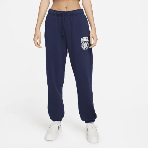 Nike Sportswear Club Fleece женская оверсайз Mid-Rise Sweatpants синий