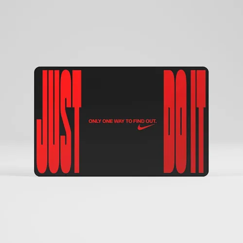 Nike Gift Card Mailed in a Mini Nike Shoebox колір чорний