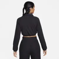 Nike Sportswear Collection женская Cropped Long-Sleeve Polo цвет черный