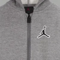 Nike Jordan Baby (3-6M) Essentials Full-Zip Толстовка з капюшоном and Pants комплект колір сірий