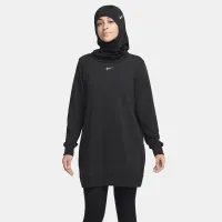 Nike Dri-FIT One женская Crew-Neck French Terry Tunic цвет черный