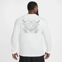 Nike LeBron мужские Max90 Long-Sleeve баскетбольные футболка цвет белый