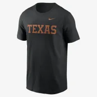 Texas Longhorns Primetime Everколір зелений Wordmark чоловічі Nike College футболка колір чорний