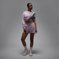 Nike Jordan Brooklyn Fleece жіноча шорти колір фіолетовий