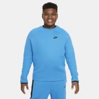 Nike Sportswear Tech Fleece Big дитячі (для хлопчиків) світшот (Extended Size) блакитний