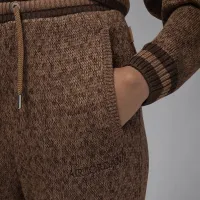 Nike Air Jordan жіноча Knit Pants колір коричневий