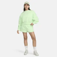 Nike Sportswear Phoenix Fleece женская Over-оверсайз Crew-Neck свитшот цвет зеленый