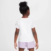 Nike Sunny Swoosh Little детские Graphic футболка цвет белый
