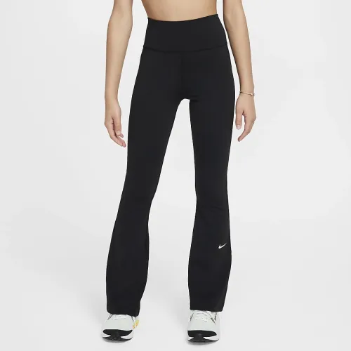 Nike One Girls' Dri-FIT Flaцвет красный лосины цвет черный