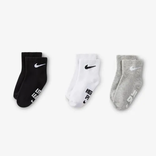 Nike Verbiage Gripper шкарпетки (3 пар) Baby шкарпетки колір білий