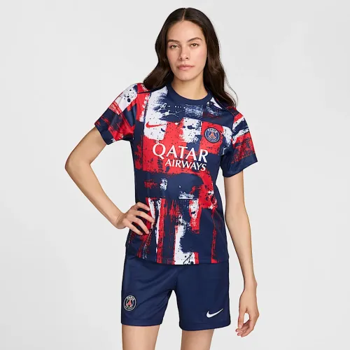 Paris Saint-Germain Academy Pro Home женская Nike Dri-FIT Soccer Pre-Match Top синий