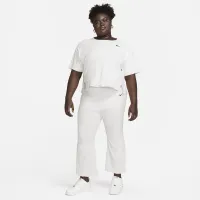 Nike Sportswear женская С высокой Талией Ribbed Jersey Pants (большие размеры) цвет белый