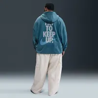 Nike Club мужские оверсайз French Terry Pullover Толстовка с капюшоном синий