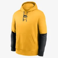 Iowa Hawkeyes Sideline Team Issue Club чоловічі Nike College Pullover Толстовка з капюшоном Yellow