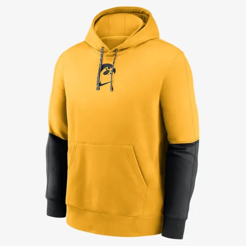 Iowa Hawkeyes Sideline Team Issue Club чоловічі Nike College Pullover Толстовка з капюшоном Yellow