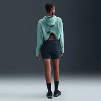 Nike Pro женская Therma-FIT Fleece Толстовка с капюшоном цвет зеленый