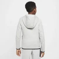 Nike Sportswear Tech Fleece Big детские Full-Zip Толстовка с капюшоном цвет серый