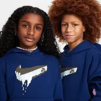 Nike SB EasyOn Big дитячі оверсайз Pullover Skate Толстовка з капюшоном блакитний