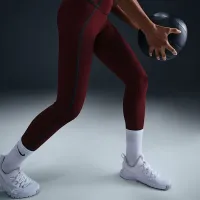 Nike One женская С высокой Талией 7/8 лосины цвет красный