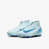 Nike Jr. Mercurial Superfly 10 Academy Little/Big дитячі AG High-Top футбольні бутси блакитний