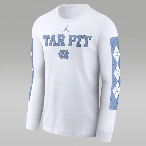 North Carolina Tar Heels Local Spirit Slogan мужские Nike College Long-Sleeve футболка цвет белый