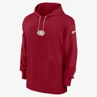San Francisco 49ers Sideline Jersey мужские Nike Dri-FIT NFL Pullover Толстовка с капюшоном цвет красный
