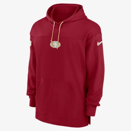 San Francisco 49ers Sideline Jersey мужские Nike Dri-FIT NFL Pullover Толстовка с капюшоном цвет красный