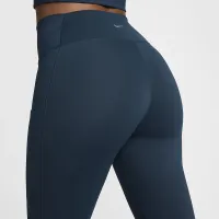 Nike One женская С высокой Талией 7/8 лосины с карманамисиний