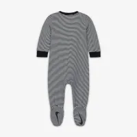 Nike Baby Essentials Baby (0-9M) Striped Footed Coverall колір чорний