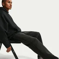 Nike Tech чоловічі Open-Hem Fleece Pants колір чорний