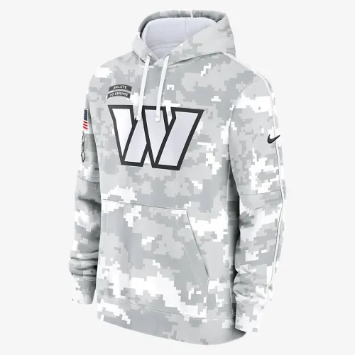Washington Commanders Salute to Service Primary Edge Club мужские Nike NFL Pullover Толстовка с капюшоном цвет белый