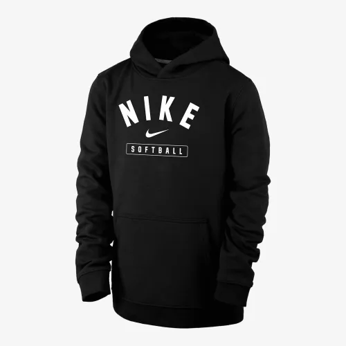 Nike Big дитячі Softball Pullover Толстовка з капюшоном колір чорний