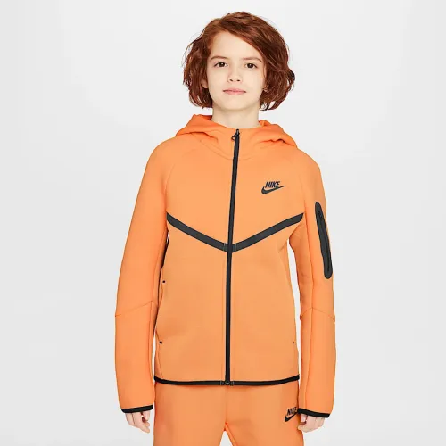 Nike Sportswear Tech Fleece Big дитячі Full-Zip Толстовка з капюшоном Orange
