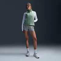 Nike Therma-FIT ADV Repel AeroLoft женская Running Vest цвет зеленый