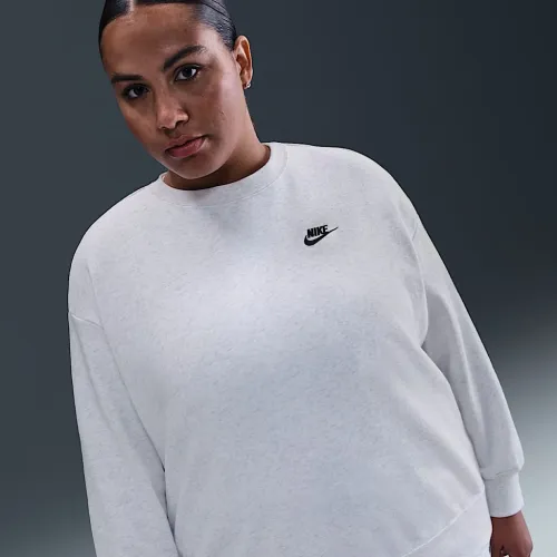 Nike Sportswear Club Fleece женская Loose Crew-Neck свитшот (большие размеры) цвет коричневый