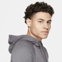 Nike чоловічі Dri-FIT Hooded Fitness Pullover колір сірий