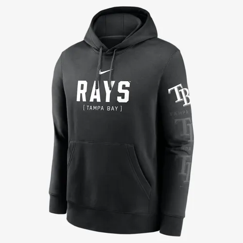 Tampa Bay Rays Fashion Club чоловічі Nike MLB Pullover Толстовка з капюшоном колір чорний