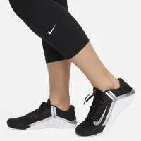 Nike One жіноча Mid-Rise Crop лосіни (великі розміри) колір чорний