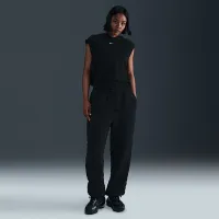 Nike Sportswear Phoenix Fleece жіноча оверсайз З високою талією Jacquard Pants колір чорний