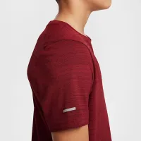 Nike Dri-FIT Miler Big детские (для мальчиков) тренировочные Top цвет красный