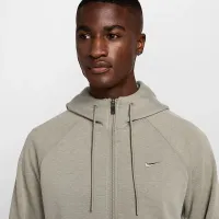 Nike Primary Fleece мужские Dri-FIT UV Full-Zip Performance Толстовка с капюшоном цвет зеленый